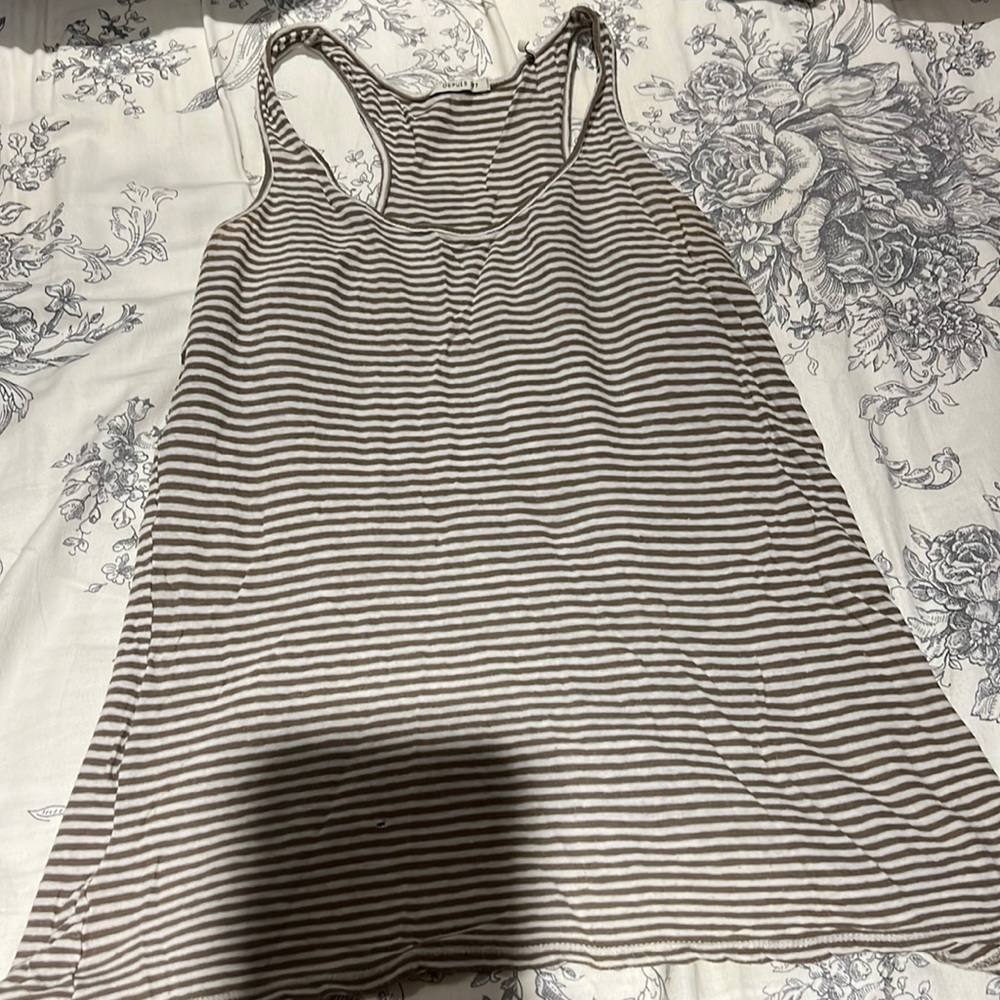 Striped tank, soft material. European brand